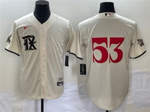 Texas Rangers #53 Adolis Garcia Cream 2023 City Connect Jersey